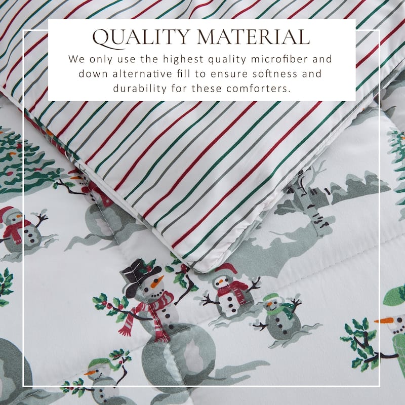 Linery & Co. All-Season Printed Down Alternative Comforter Set