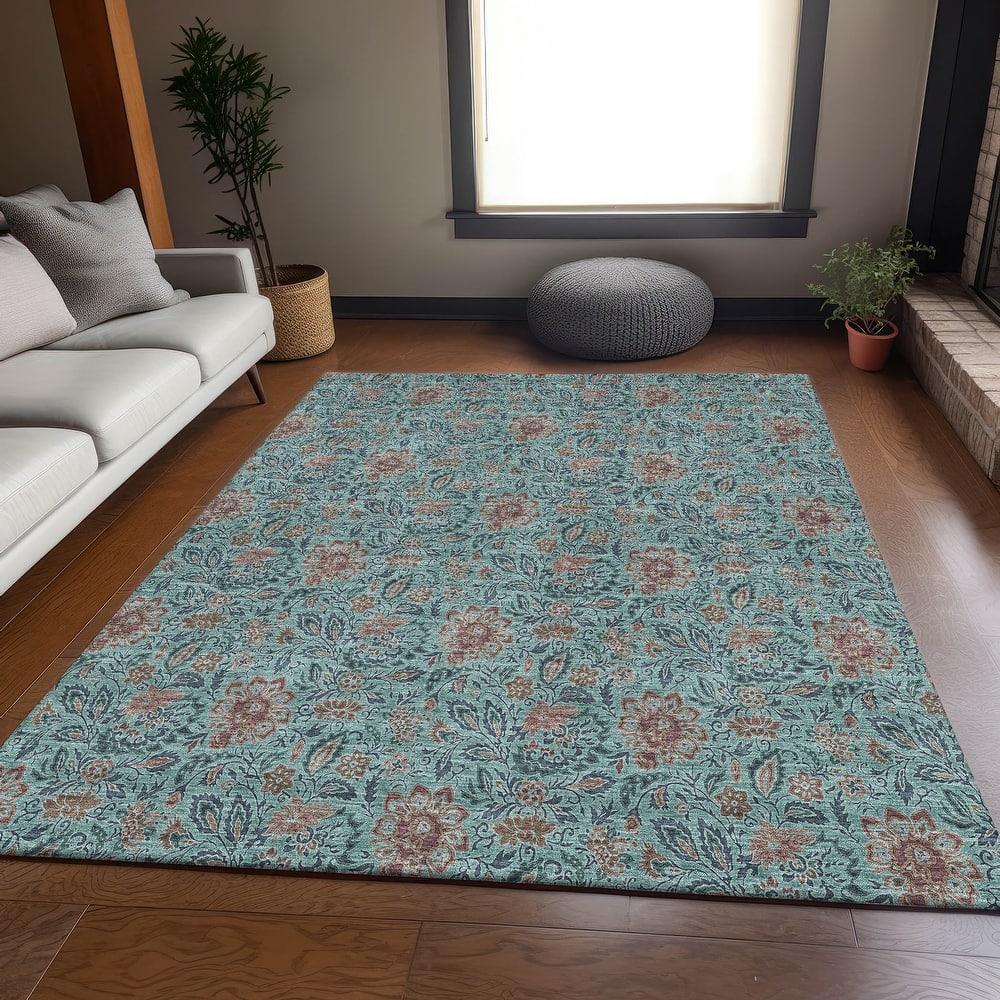 Premium Washable Super Soft Floral Mayfield Rug