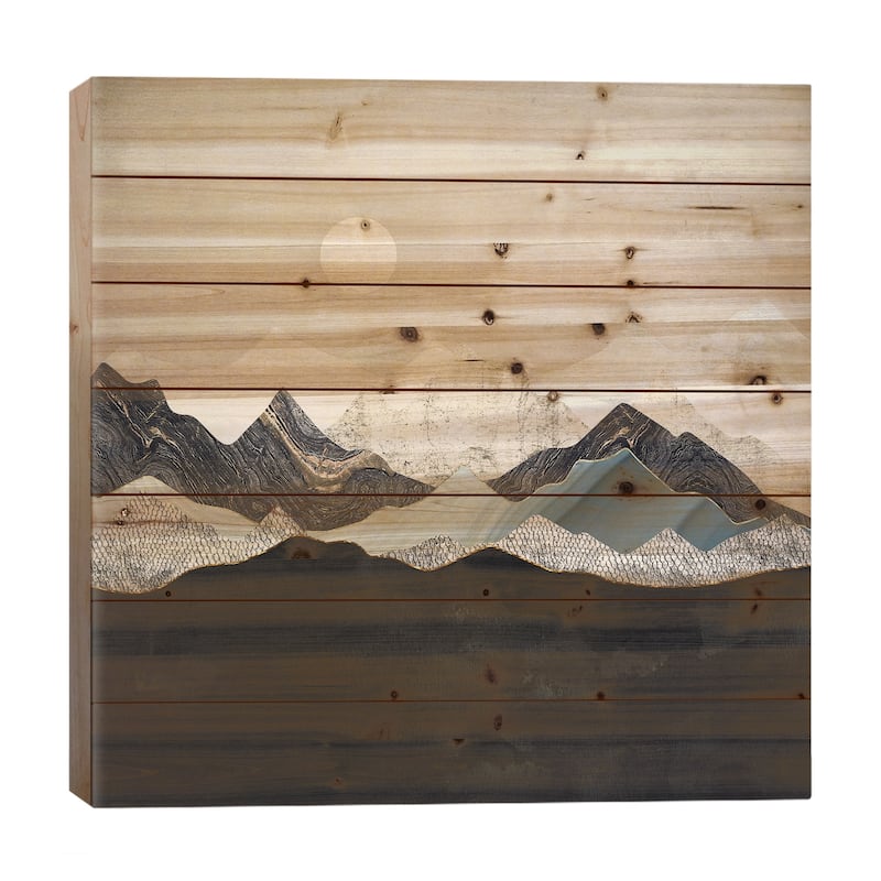 Silent Dusk Print On Wood by SpaceFrog Designs - Multi-Color - 26x26x1.5