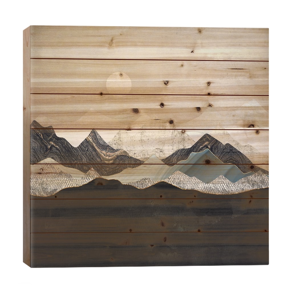 Silent Dusk Print On Wood by SpaceFrog Designs - Multi-Color