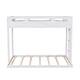 preview thumbnail 5 of 9, White Twin over Full Solid Wood Bunk Bed with Ladder