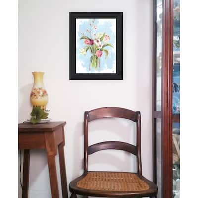 TrendyDecor4U Contemporary "Flourish" Framed Print Wall Art