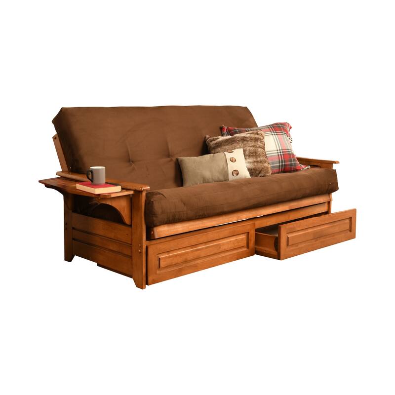 Copper Grove Dixie Oak Full-size 2-drawer Futon Set with Mattress