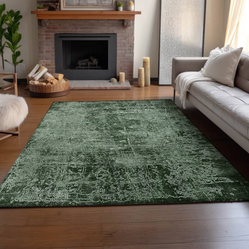 Premium Washable Super Soft Solid Abstract Mayfield Rug