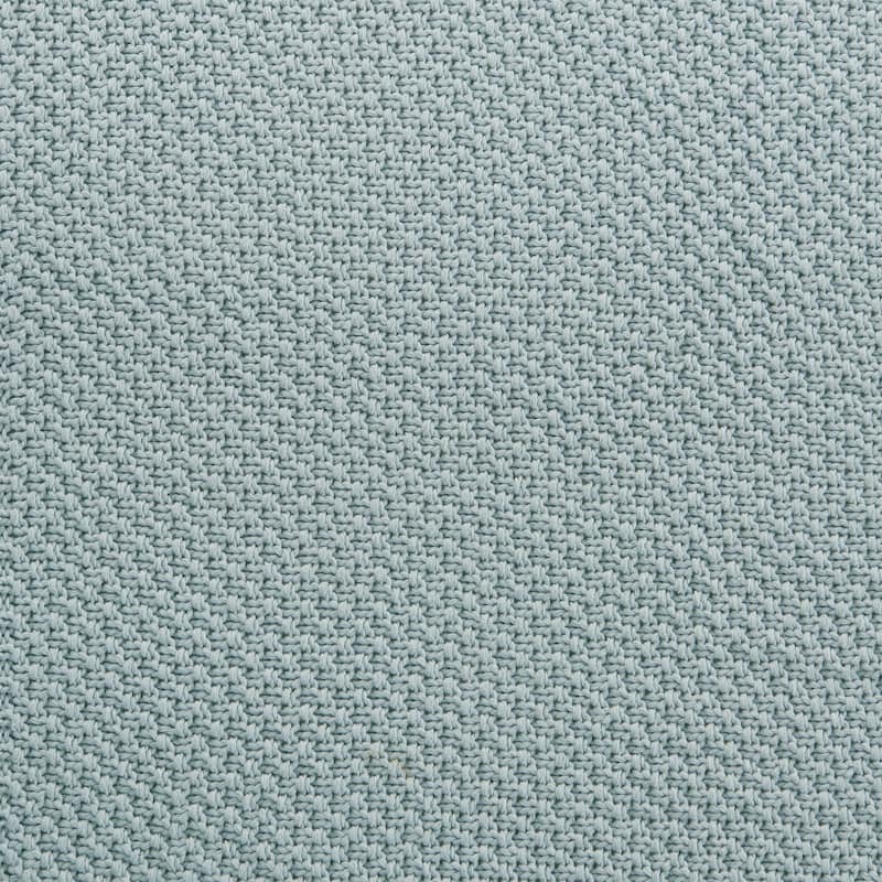 HiEnd Accents 100% Cotton Knit with Ribbed Trim Throw Blanket, 1PC