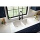 preview thumbnail 8 of 64, Karran Undermount Quartz 32 in. 60/40 Double Bowl Kitchen Sink Kit