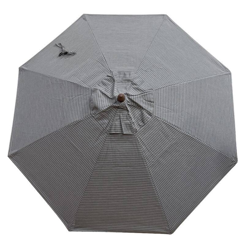Tropishade 7.5' Market Umbrella with Sunbrella 14050-03 Scale Smoke