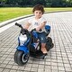 preview thumbnail 23 of 32, 6V Battery Powered Motorbike with Detachable Training Wheels for Kids - 29" x 15" x 19"