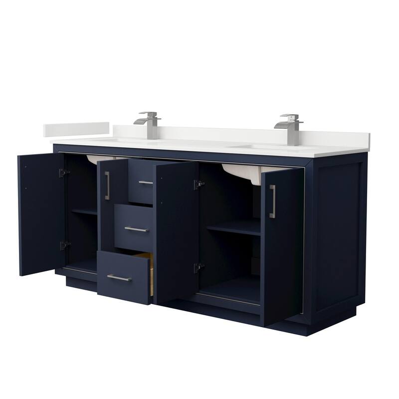 Wyndham Collection WCF111172D-QTZ-UNSMXX Icon 72" Free Standing Double