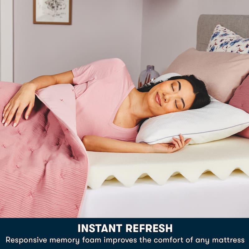 Serta Comfort Boost 2.5-Inch Memory Foam Mattress Topper