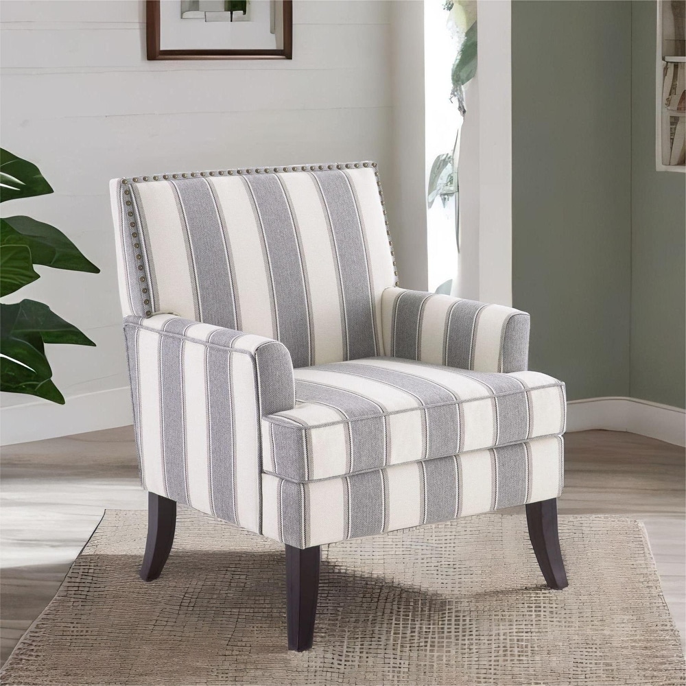 Red striped accent hotsell chair