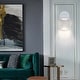 preview thumbnail 18 of 18, Modern Crystal Wall Sconce Bathroom Vanity Hallway Light Fixtures Black