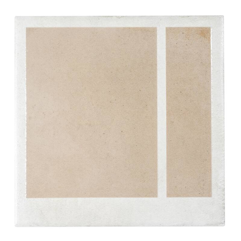 Cadence 8x8 Gray Beige Porcelain Square Motif Wall and Floor Tile (12.49 sq ft/case) - 29 Pack