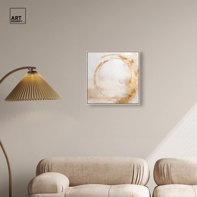Golden Orb II Canvas by Art Remedy