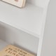 preview thumbnail 10 of 16, Danya B. Steiner White 3-Tier Kids Book or Toy Figure Display Unit Freestanding Bookshelf with Contrasting Wood-Toned Legs