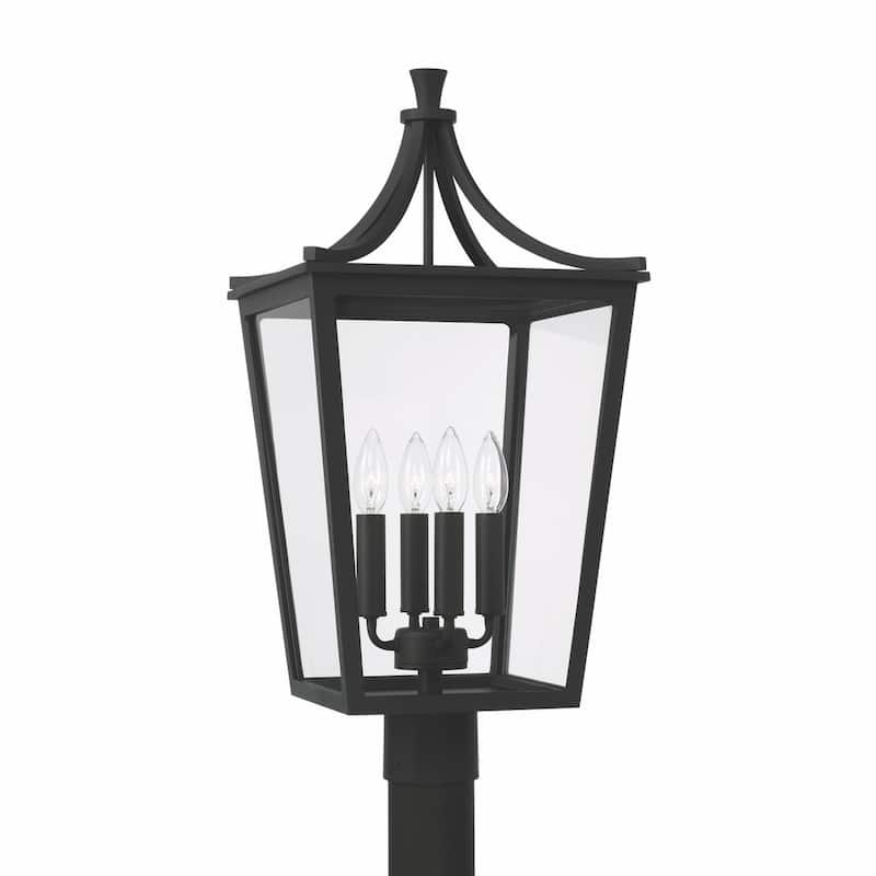 Adair 4-light Black Outdoor Post Lantern