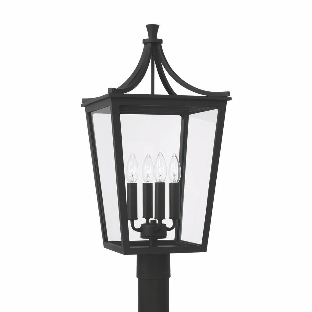 Adair 4-light Black Outdoor Post Lantern
