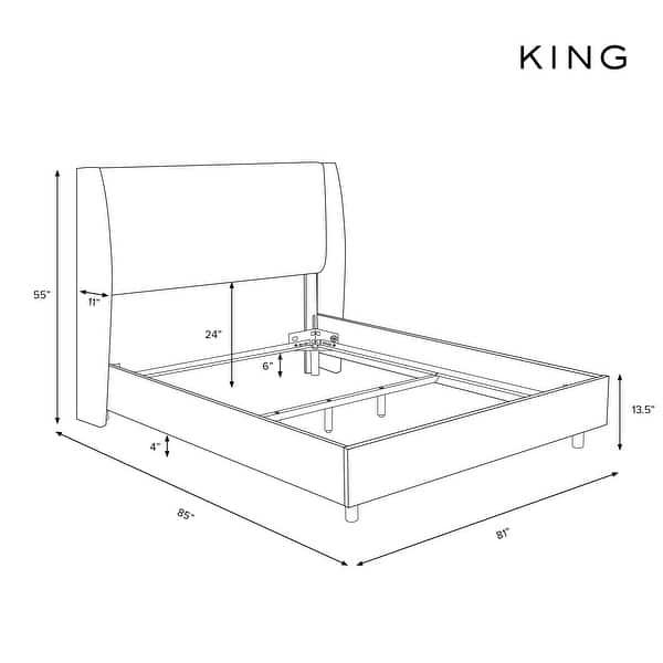 Skyline Furniture Zuma White Wingback Bed On Sale Overstock 10898343