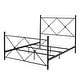 preview thumbnail 12 of 19, Aniket Queen Size Metal Bed with Nightstands Set by iNSPIRE Q Classic