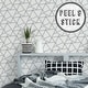 preview thumbnail 2 of 1, Transform White Geo Peel and Stick Wallpaper
