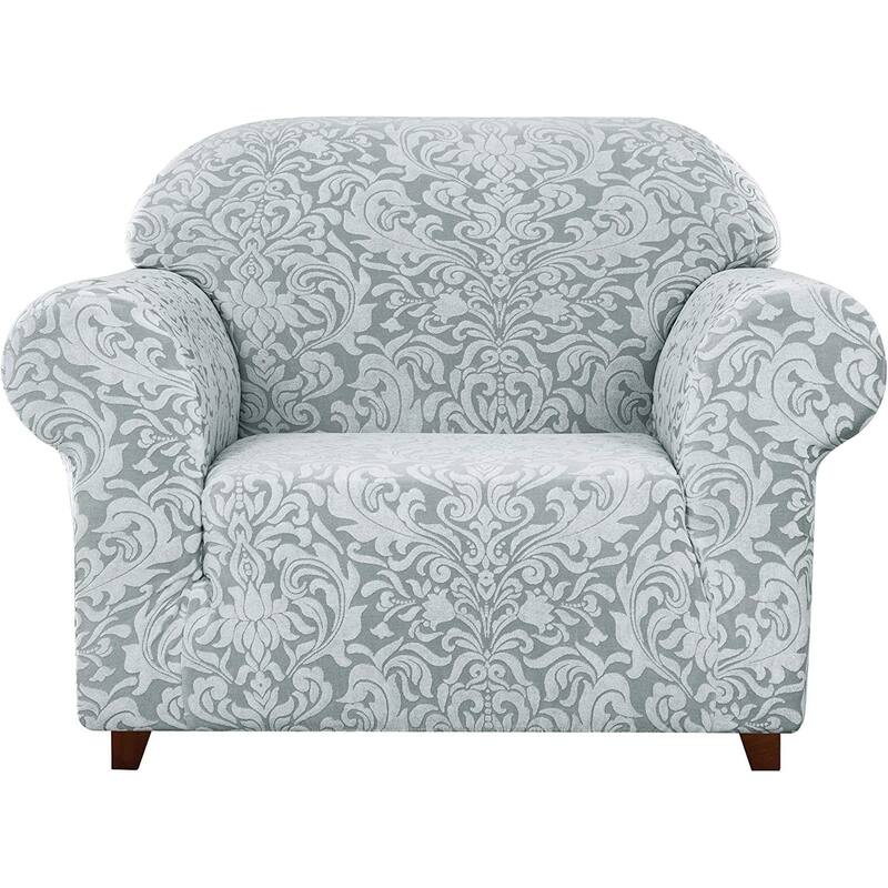 Subrtex 1 Piece Armchair Slipcover Jacquard Damask Spandex Furniture Protector