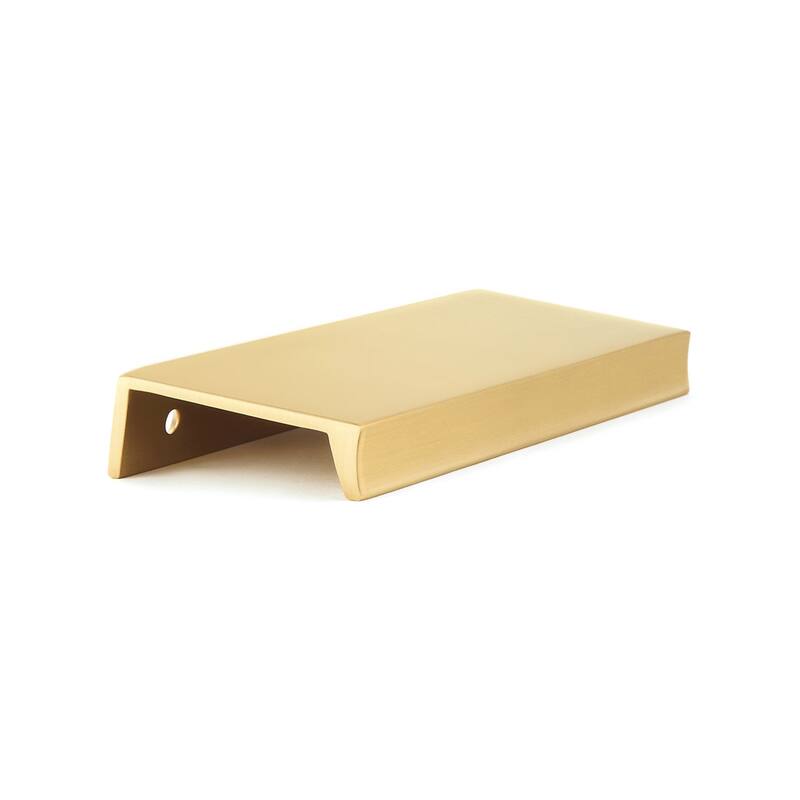 Schaub and Company 10011 Sabre 4" Center to Center Solid Metal Finger - Satin Brass