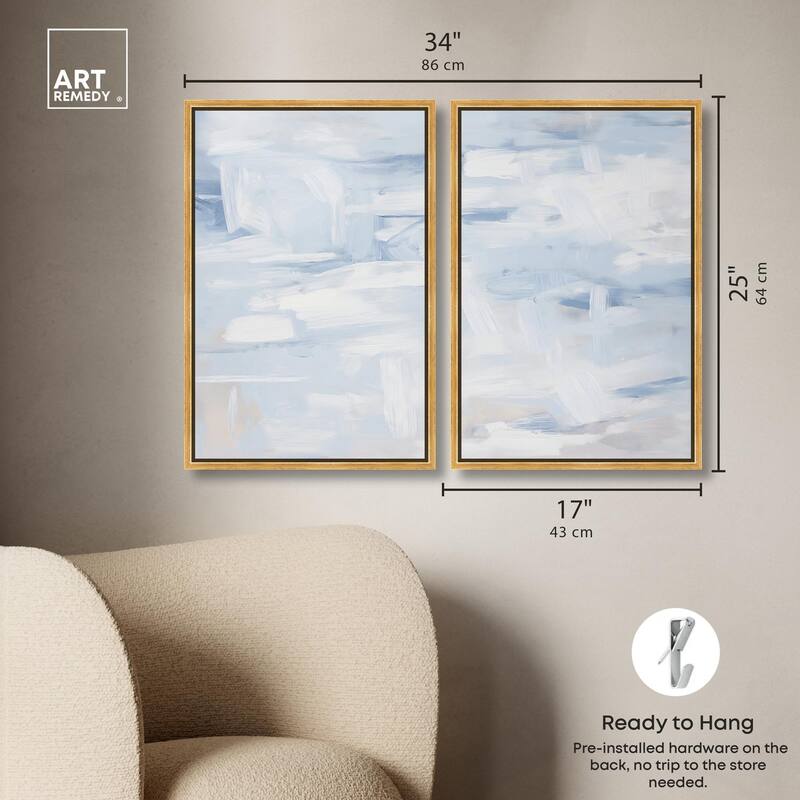 Frozen in Time II Canvas Set of 2 by Art Remedy