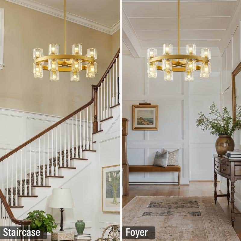 KAYLA Modern Chandelier with K9 Crystal