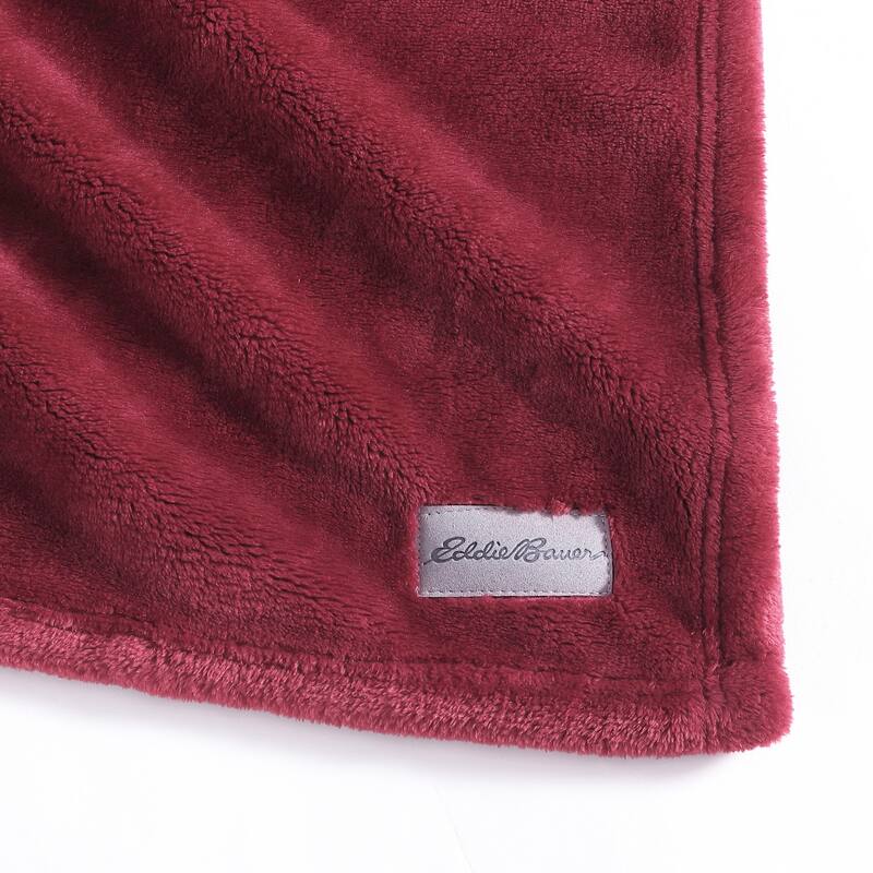 Eddie Bauer Ultra Plush Solid Lux Throw Blankets