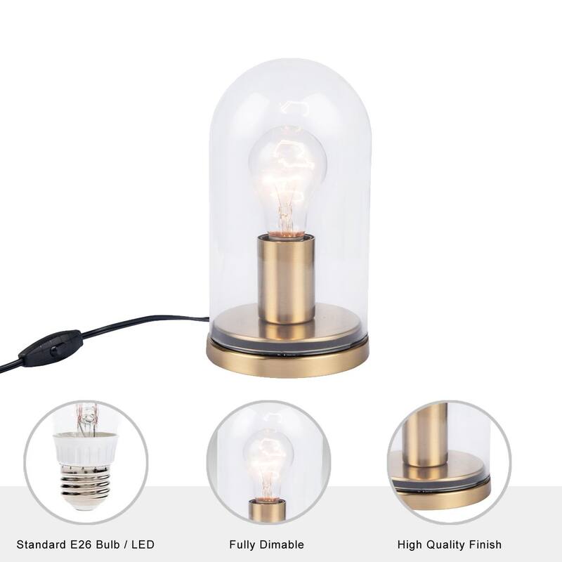 Brio Lighting Atlas - Metal & Glass Table Lamp