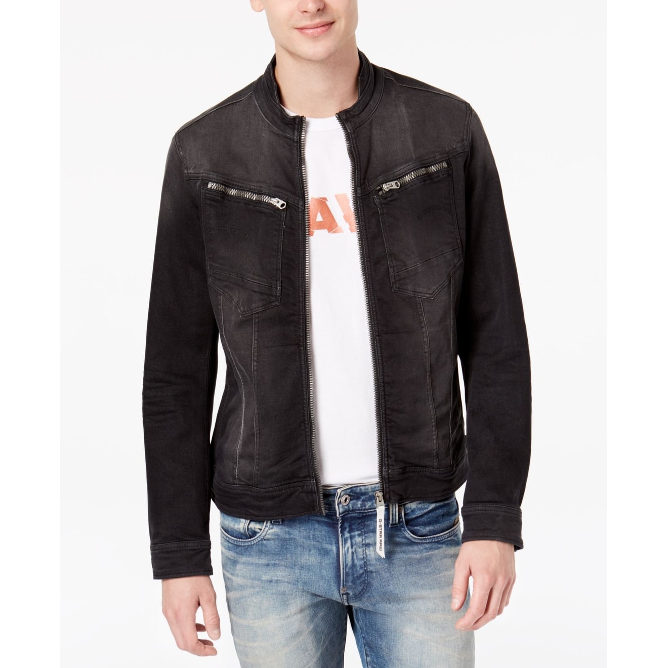 g star leather jacket mens