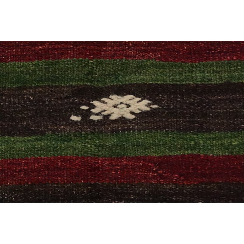 Hand Woven Oriental 100% Wool Carpet Southwestern Tribal Multi-Colored Kilim Area Rug - 10' 0'' X 6' 1''
