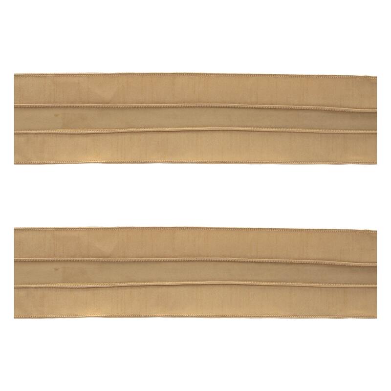 Gold Wired Ribbon (Set of 2)