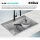 preview thumbnail 96 of 150, KRAUS Kore Workstation Drop-In Stainless Steel Kitchen Sink