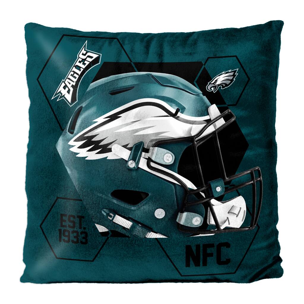 NFL Philadelphia Eagles Connector 16 Inch Velvet Reverse Pillow