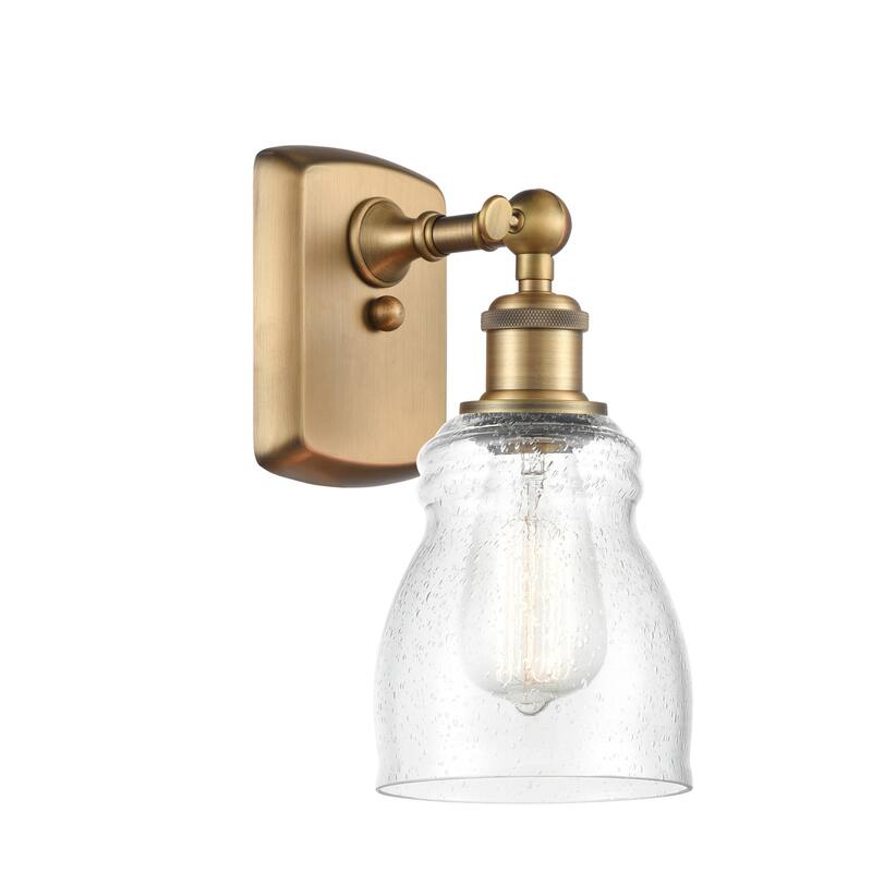 Innovations Lighting Ellery 9" Tall Bathroom Sconce - Brushed Brass / Seedy