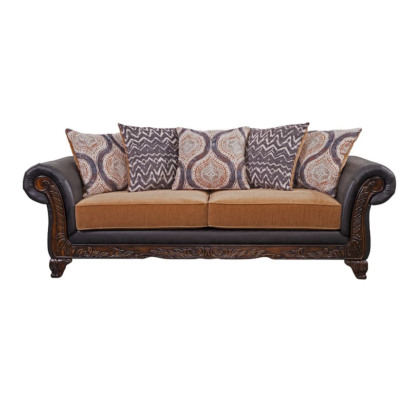 Woodhaven Furniture Prince Sofa - Gold