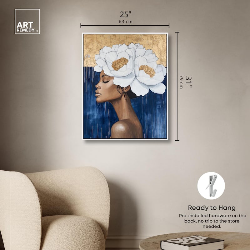 Floral Goddess II Canvas by Art Remedy