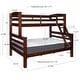 preview thumbnail 5 of 10, Linon Levi Solid Wood Twin over Full Bunk Bed
