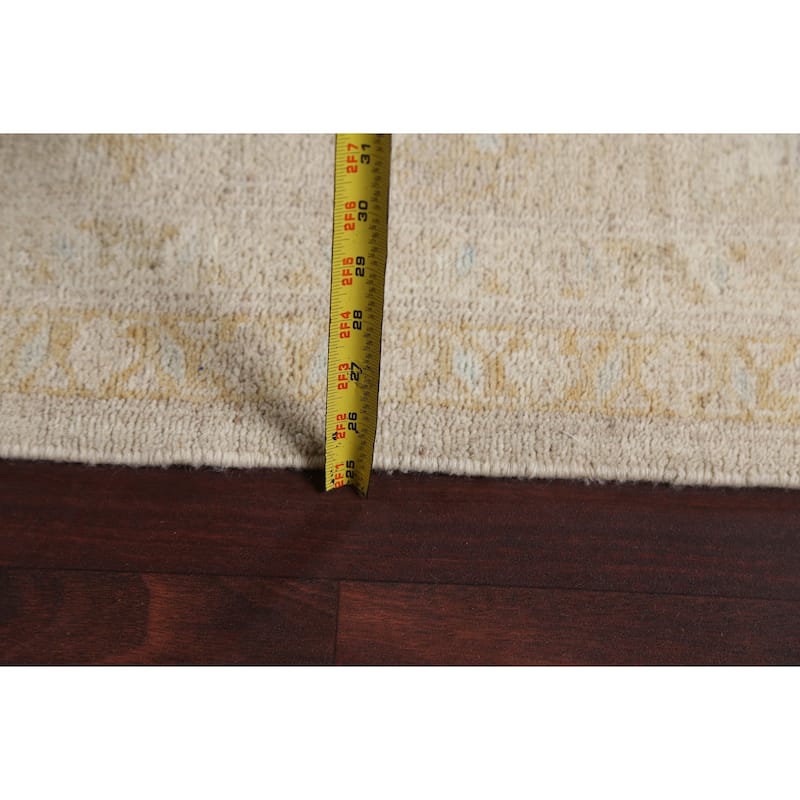 Vegetable Dye Wool Traditional Peshawar Chobi Area Rug Hand-knotted - 7'9" x 9'3"