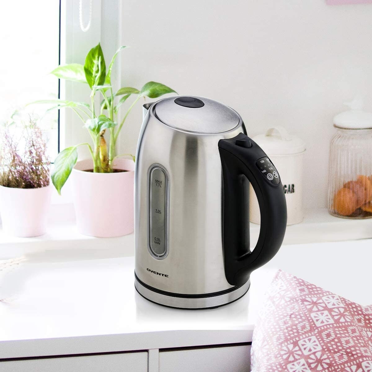  OVENTE Electric Kettle Hot Water Heater 1.7 Liter