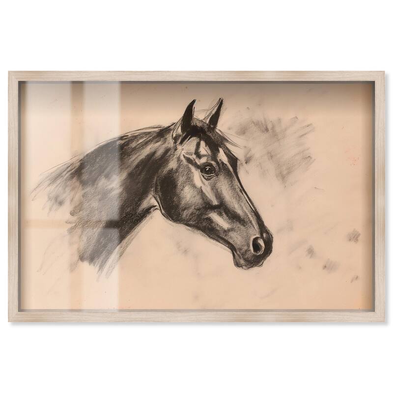 Strong side Shadowbox by Art Remedy - Natural - 15" x 10"