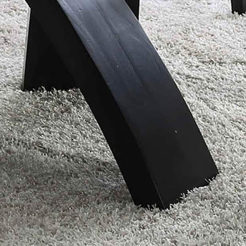Furniture of America Zibo Contemporary 52-inch Round Glass Top Dining Table