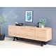 preview thumbnail 3 of 6, Rye Studio Scandinavian Wavy Edge 3-Section Sideboard - 18.75"W x 78.75"L x 28.625"H