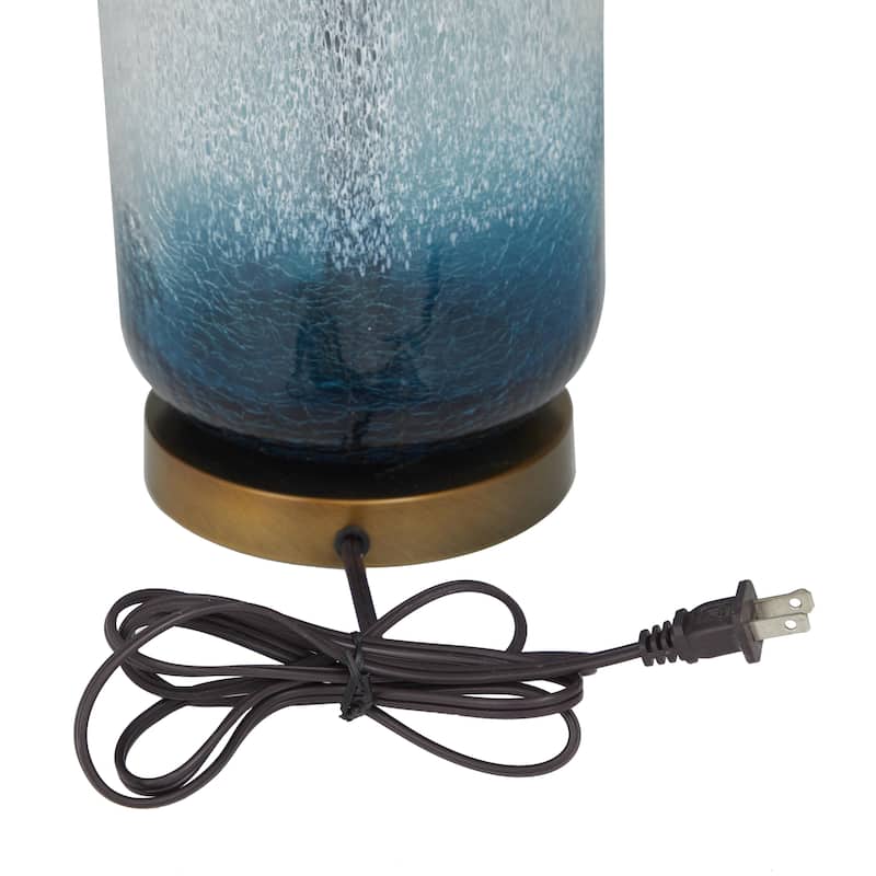 Glass Ombre Room Table Lamp - Set of 2 Blue - Roche River Decor