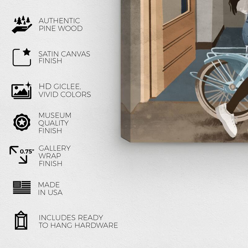 Wynwood Studio Canvas Fashion and Glam Bread on the Deck Brown and Light Brown Glam Wall Art Canvas Print