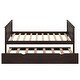 preview thumbnail 20 of 22, Twin Bed Frame Wood Platform Bed with Pull Out Trundle and Headboard and Footboard
