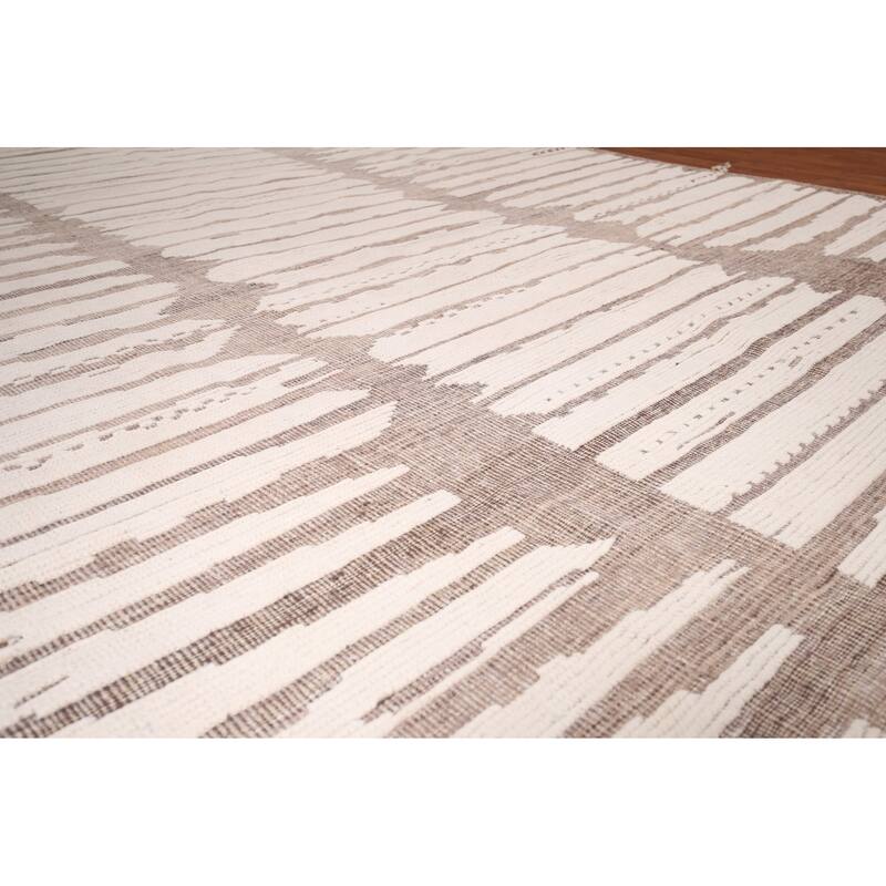 Moroccan Large Abstract Area Rug Handmade Wool Carpet - 9'9"x 14'7"