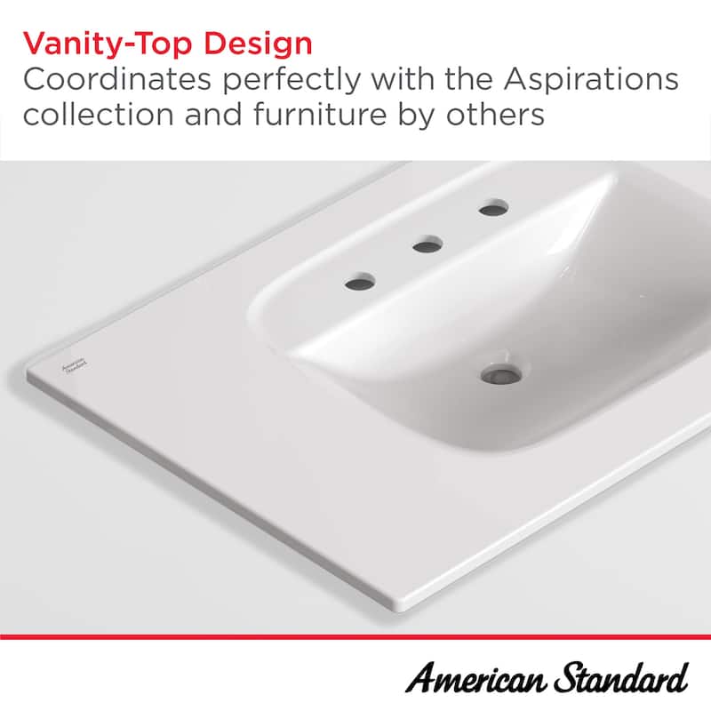 American Standard 1806.008 Aspirations 37.00" Vitreous China Vanity