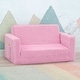 preview thumbnail 12 of 13, Delta Children Cozee Flip-Out Sherpa 2-in-1 Convertible Sofa to Lounger for Kids